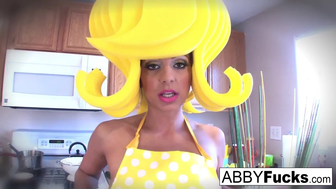 Preview supplied for Surreal Kitchen Dress Up With And Her Giant Cucumber - Abigailmac
