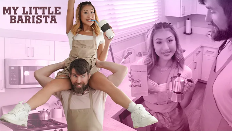 Preview supplied for Mina Luxx & Chris Epic in Barista Bang - ExxxtraSmall