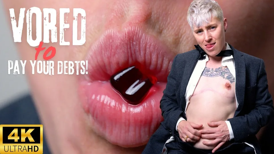 Preview supplied for Vored for Your Debts - Evil debt collector Jaq shrinks and devours you as payback - POV vore