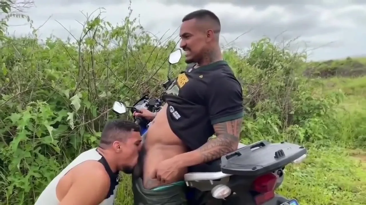 Preview supplied for Latino Muscle Hunk Biker Fuck Outdoor